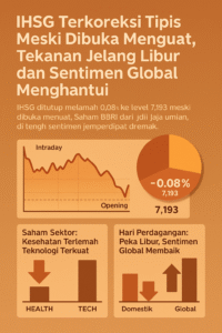 IHSG Terkoreksi Tipis Meski Dibuka Menguat, Tekanan Jelang Libur dan Sentimen Global Menghantui