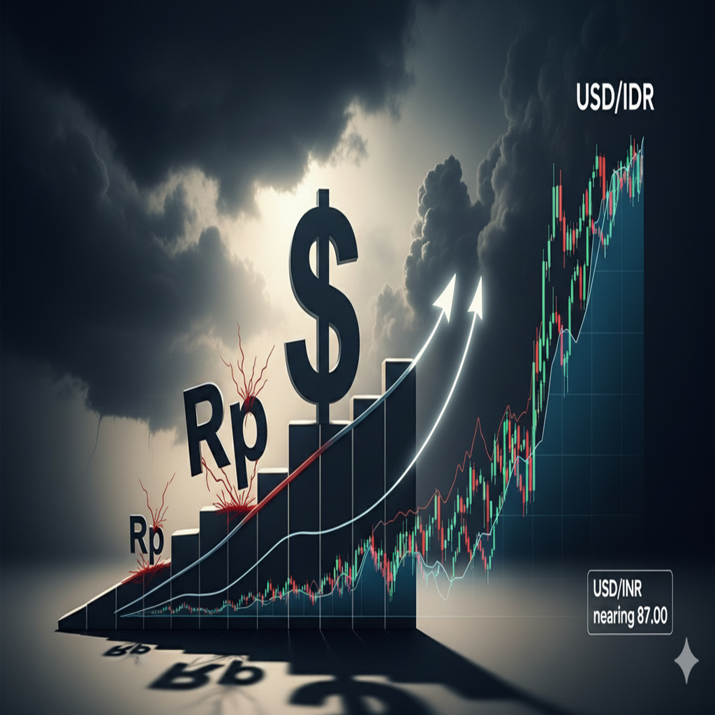 Rupiah Terus Melemah Terhadap Dolar AS, USD/INR Mendekati Level 88,00