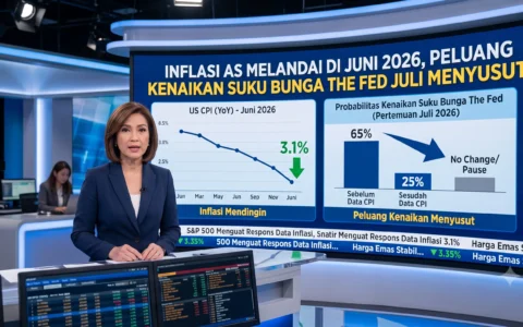 Inflasi AS Melandai di Juni 2026, Peluang Kenaikan Suku Bunga The Fed Juli Menyusut