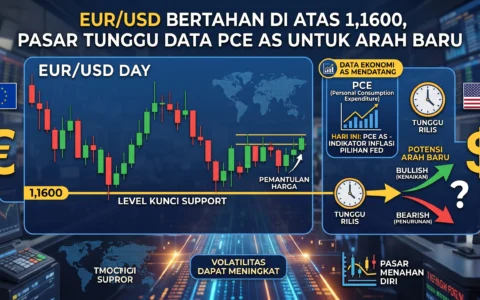 EUR/USD Bertahan di Atas 1,1600, Pasar Tunggu Data PCE AS untuk Arah Baru