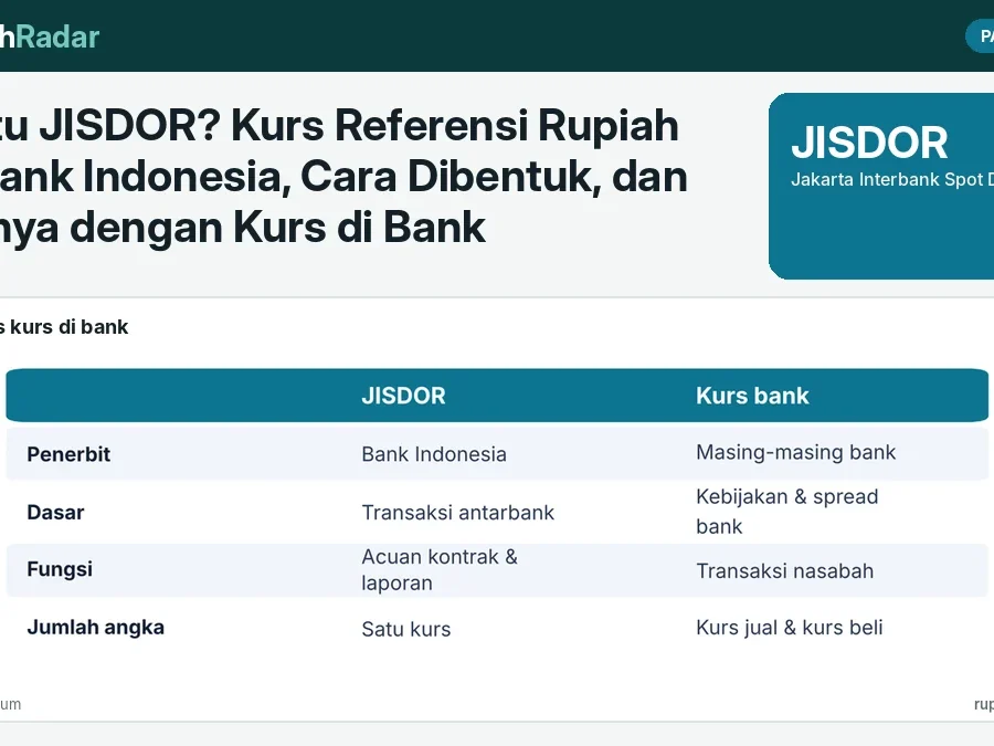 Apa Itu JISDOR? Kurs Referensi Rupiah dari Bank Indonesia, Cara Dibentuk, dan Bedanya dengan Kurs di Bank