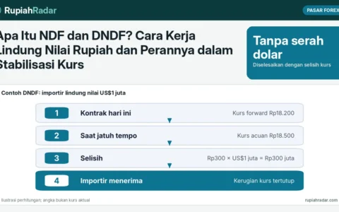 Apa Itu NDF dan DNDF? Cara Kerja Lindung Nilai Rupiah dan Perannya dalam Stabilisasi Kurs