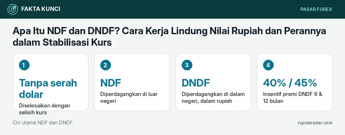 Fakta kunci: Apa Itu NDF dan DNDF? Cara Kerja Lindung Nilai Rupiah dan Perannya dalam Stabilisasi Kurs
