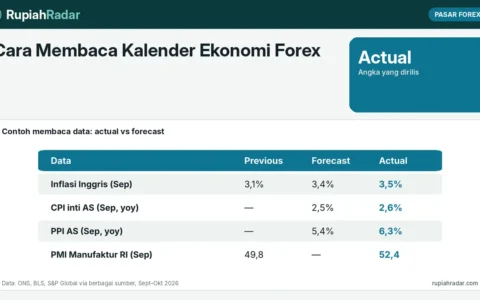 Cara Membaca Kalender Ekonomi Forex: Actual, Forecast, Previous, dan Data Berdampak Tinggi