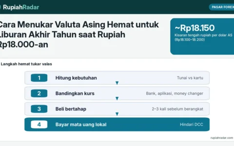 Cara Menukar Valuta Asing Hemat untuk Liburan Akhir Tahun saat Rupiah Rp18.000-an