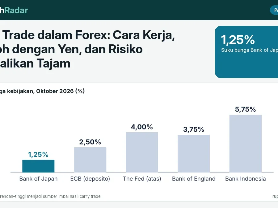 Carry Trade dalam Forex: Cara Kerja, Contoh dengan Yen, dan Risiko Pembalikan Tajam