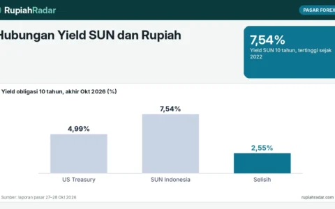 Hubungan Yield SUN dan Rupiah: Mengapa Yield 10 Tahun Naik ke 7,54% Bersamaan dengan Rupiah Melemah ke Rp18.156