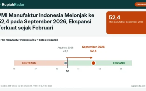 PMI Manufaktur Indonesia Melonjak ke 52,4 pada September 2026, Ekspansi Terkuat sejak Februari